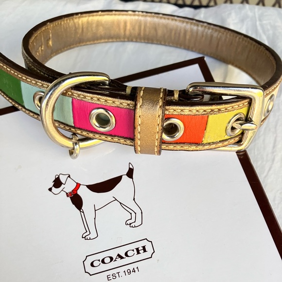 Coach Dog Coach Legacy Leather Dog Collar Very Raremedium Poshmark